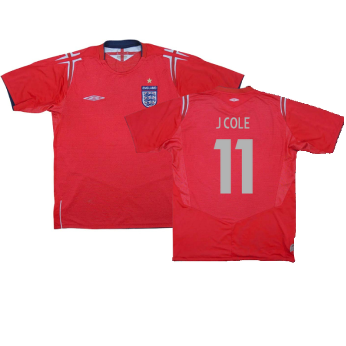 England 2004-06 Away Shirt (XL) (Mint) (J COLE 11)