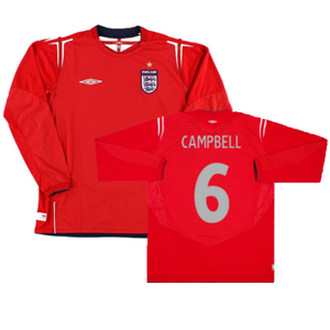 England 2004-2006 Long Sleeve Away Shirt (L) (Excellent) (Campbell 6)_0