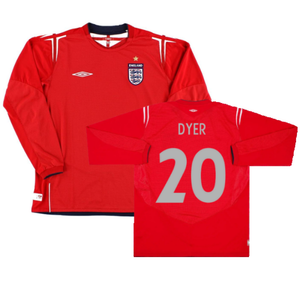 England 2004-2006 Away L/S Shirt (M) (Excellent) (Dyer 20)_0