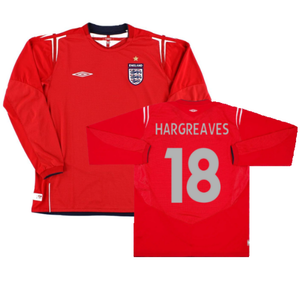 England 2004-2006 Away L/S Shirt (L) (Excellent) (Hargreaves 18)_0