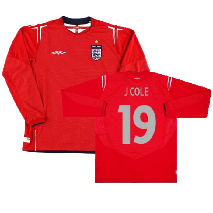 England 2004-2006 Away L/S Shirt (M) (Excellent) (J Cole 19)