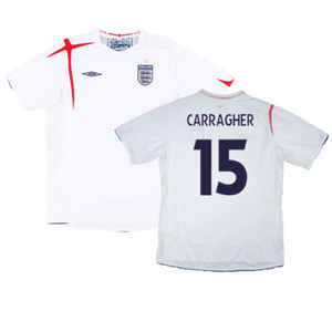 England 2005-07 Home Shirt (L) (Fair) (CARRAGHER 15)_0