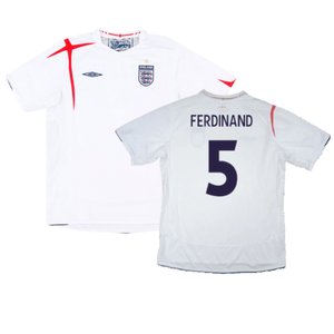 England 2005-07 Home Shirt (L) (Fair) (FERDINAND 5)_0