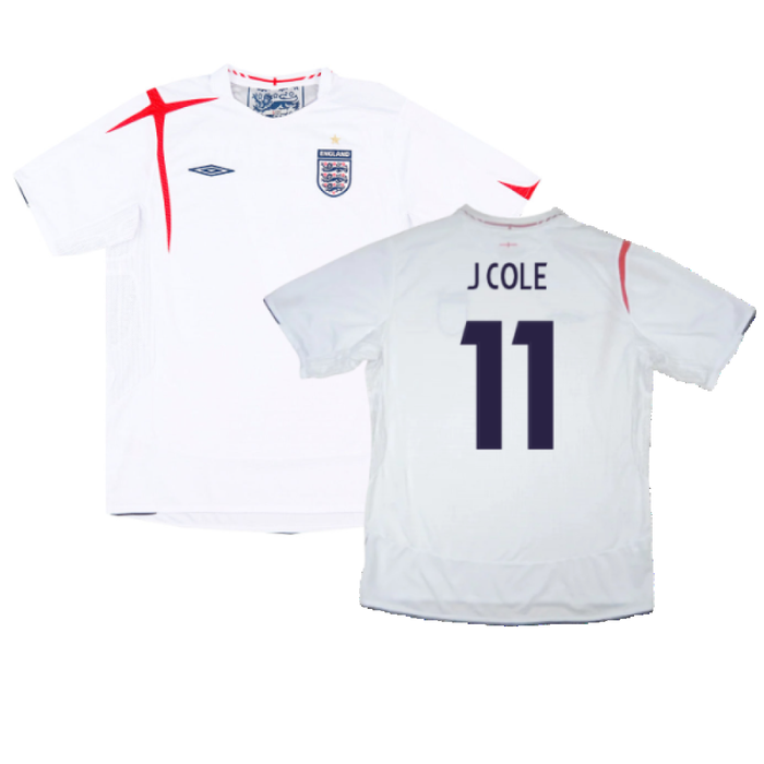 England 2005-07 Home Shirt (L) (Fair) (J COLE 11)