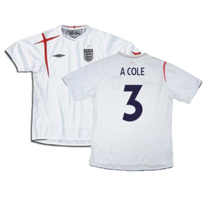 England 2005-2007 Home Shirt (Excellent) (XXL) (Excellent) (A COLE 3)_0