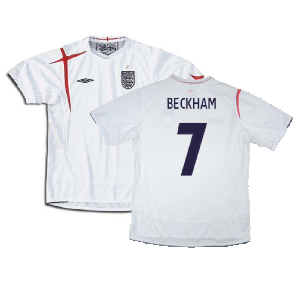 England 2005-07 Home Shirt (XL) (Excellent) (BECKHAM 7)_0