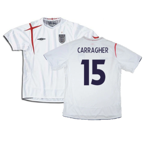 England 2005-2007 Home Shirt (XXL) (Mint) (CARRAGHER 15)_0