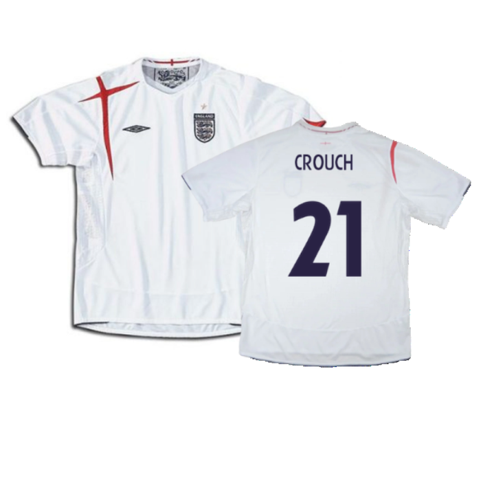 England 2005-2007 Home Shirt (XXL) (Good) (CROUCH 21)