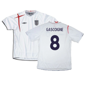 England 2005-2007 Home Shirt (XXL) (Mint) (GASCOIGNE 8)_0