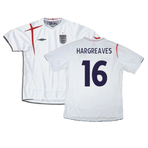 England 2005-2007 Home Shirt (XXL) (Mint) (HARGREAVES 16)_0