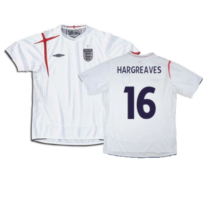 England 2005-2007 Home Shirt (Very Good) (HARGREAVES 16)