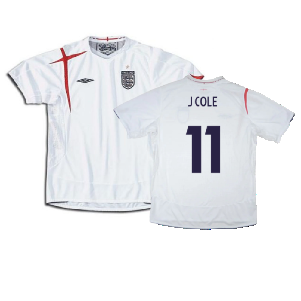 England 2005-2007 Home Shirt (XL) (Good) (J COLE 11)_0