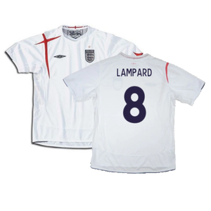 England 2005-2007 Home Shirt (XL) (Excellent) (LAMPARD 8)_0