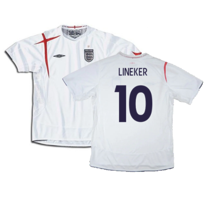 England 2005-2007 Home Shirt (Excellent) (XXL) (Excellent) (LINEKER 10)