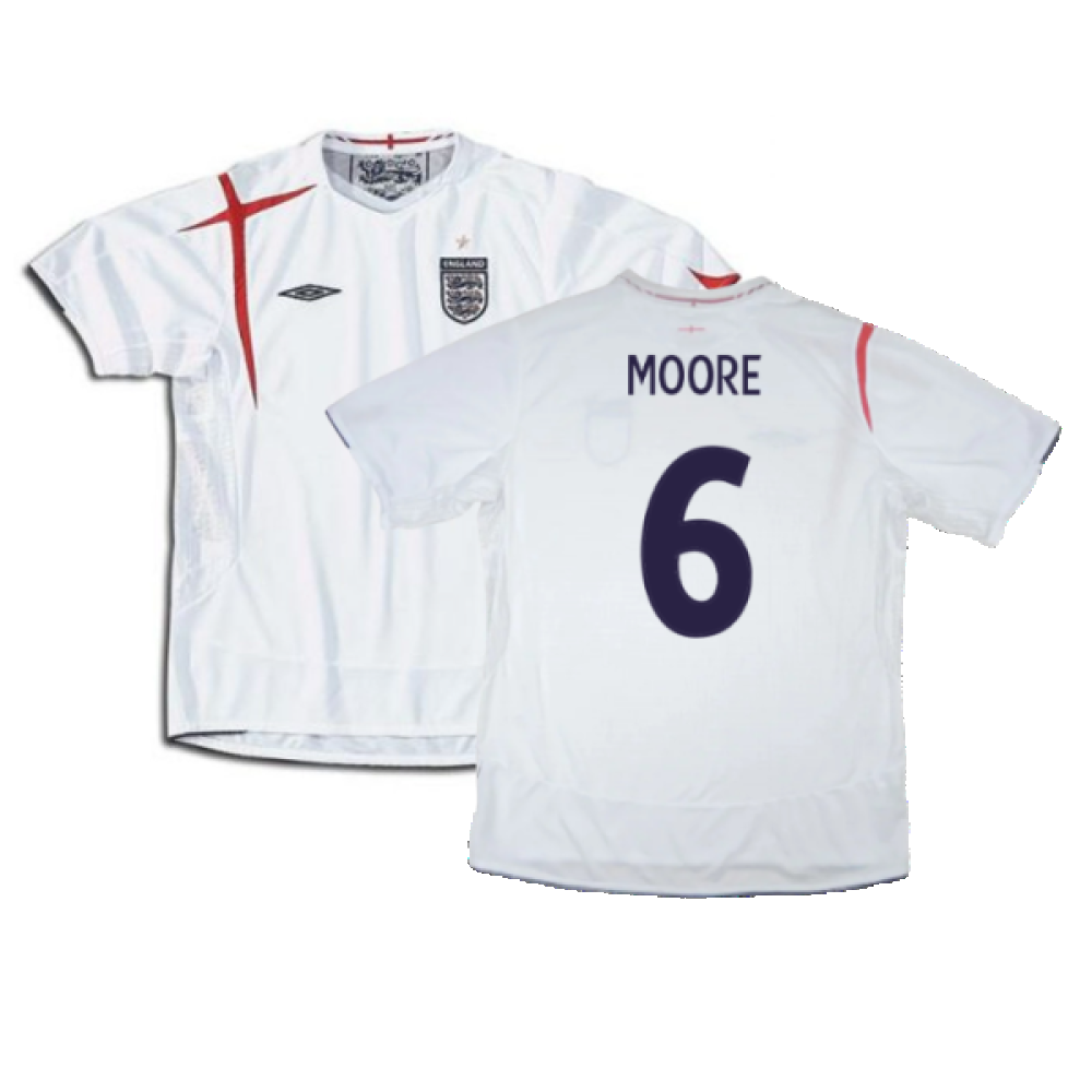 England 2005-2007 Home Shirt (L) (Very Good) (MOORE 6)_0