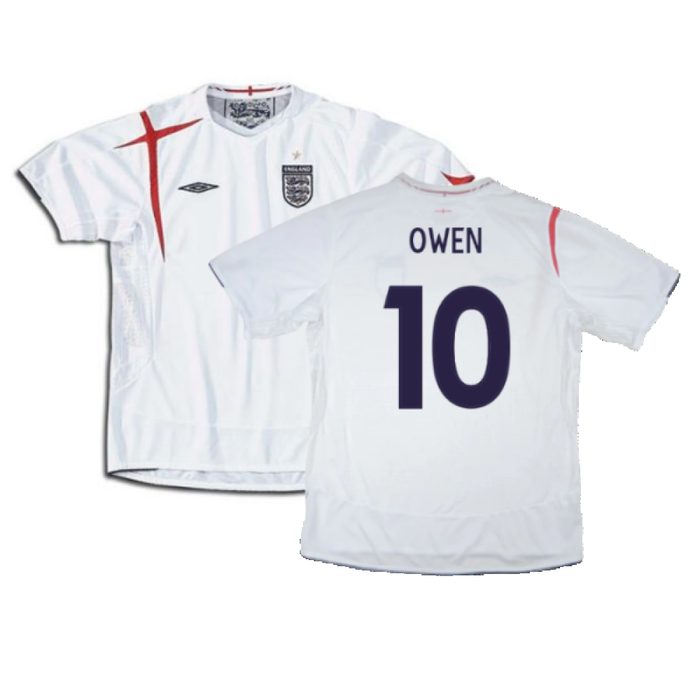 England 2005-2007 Home Shirt (Excellent) (XXL) (Excellent) (OWEN 10)