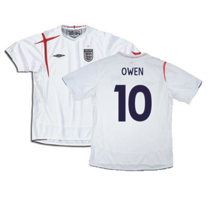 England 2005-2007 Home Shirt (XL) (Excellent) (OWEN 10)_0