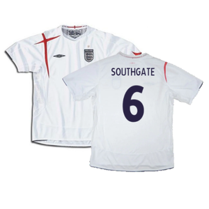 England 2005-2007 Home Shirt (XXL) (Mint) (SOUTHGATE 6)_0