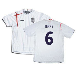 England 2005-2007 Home Shirt (XXL) (Mint) (TERRY 6)_0