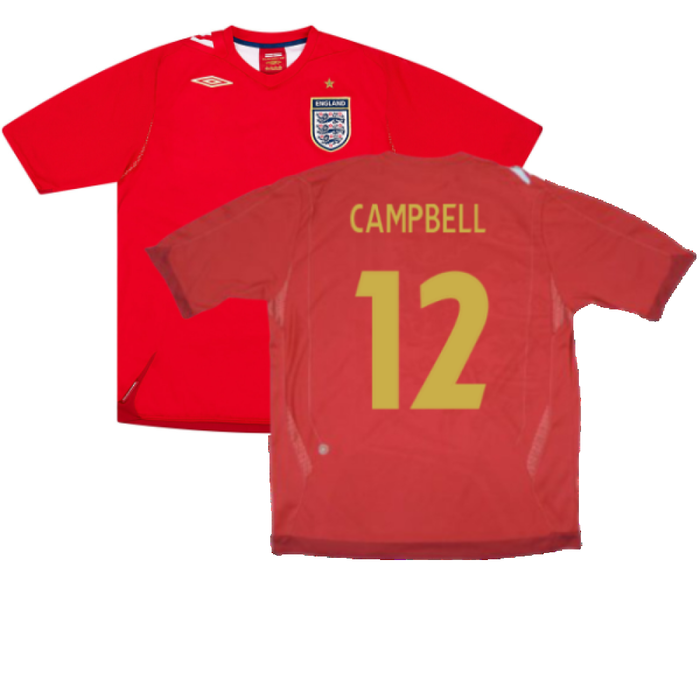 England 2006-08 Away Shirt (M) (Excellent) (CAMPBELL 12)