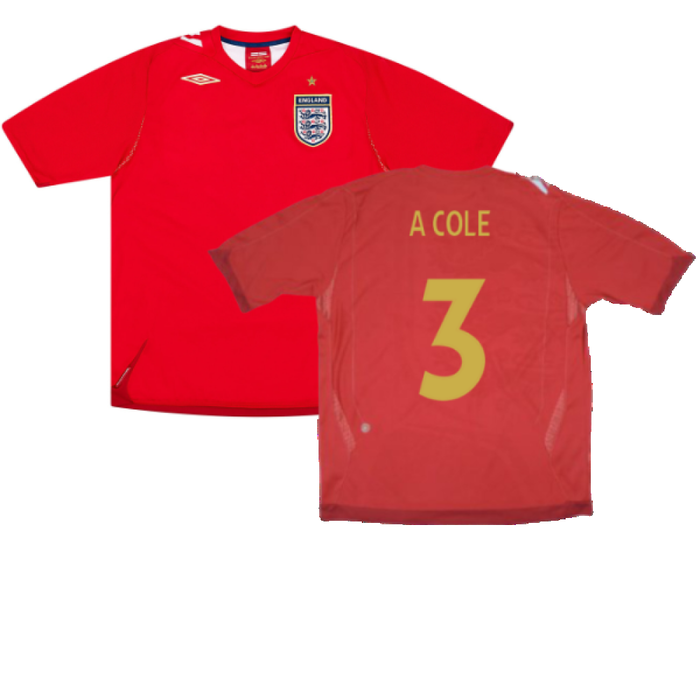 England 2006-08 Away Shirt (M) (Excellent) (A COLE 3)