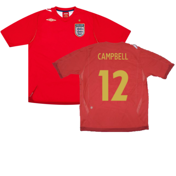 England 2006-08 Away Shirt (M) (Excellent) (CAMPBELL 12)