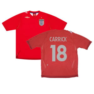 England 2006-08 Away Shirt (L) (CARRICK 18) (Very Good)_0