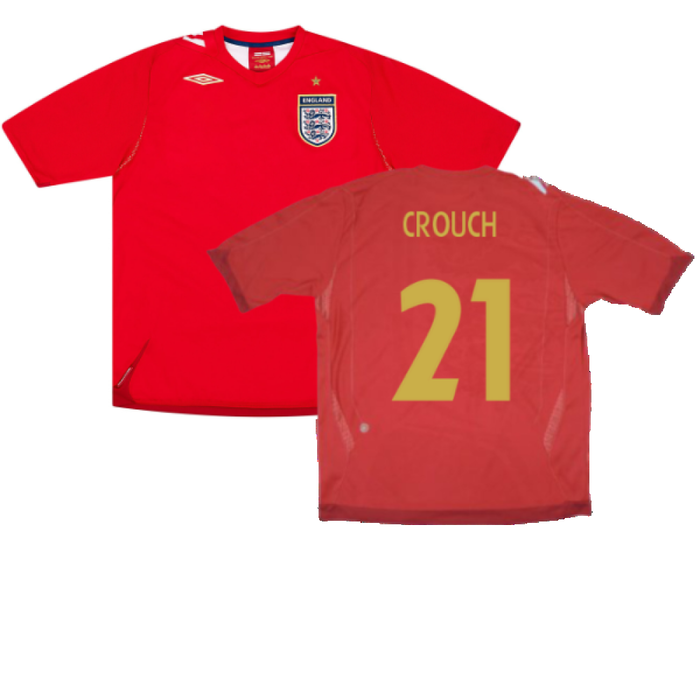 England 2006-08 Away Shirt (M) (Excellent) (CROUCH 21)