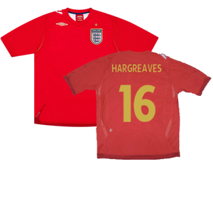 England 2006-08 Away Shirt (Excellent) (HARGREAVES 16)_0