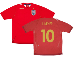 England 2006-08 Away Shirt (XL) (Mint) (LINEKER 10)_0