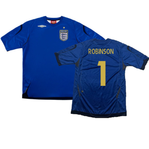 England 2006-08 Goalkeeper Shirt (XL) (Very Good) (Robinson 1)_0