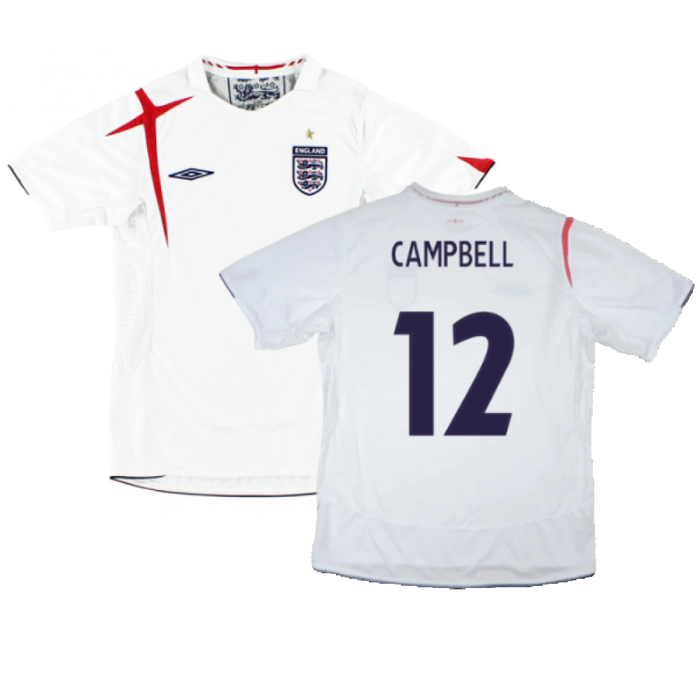 England 2006-08 Home Shirt (XL) (Excellent) (CAMPBELL 12)