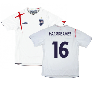 England 2006-08 Home Shirt (XL) (Excellent) (HARGREAVES 16)_0