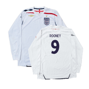 England 2007-09 Home L/S (L) (Good) (ROONEY 9)_0