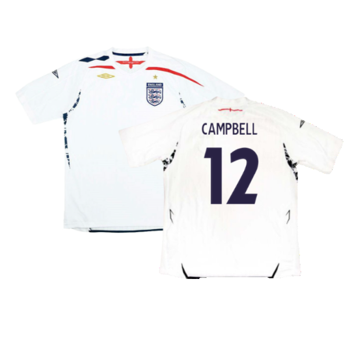 England 2007-09 Home Shirt (XXXL) (Very Good) (CAMPBELL 12)