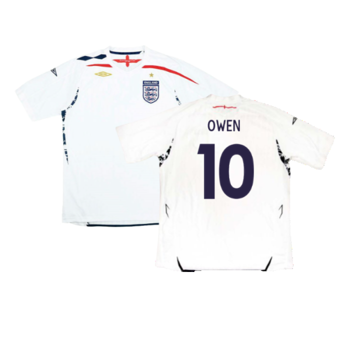 England 2007-09 Home Shirt (XXXL) (Very Good) (OWEN 10)