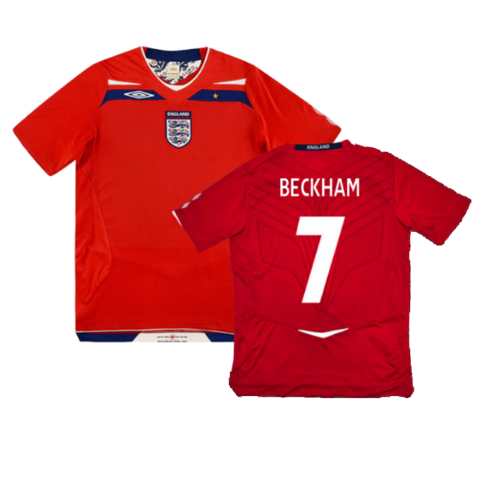 England 2008-10 Away Shirt (XL) (Excellent) (BECKHAM 7)