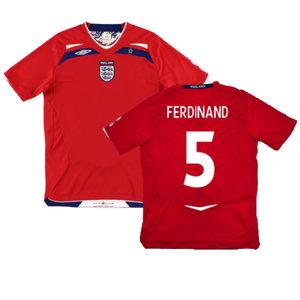 England 2008-10 Away Shirt (XL) (Excellent) (FERDINAND 5)_0