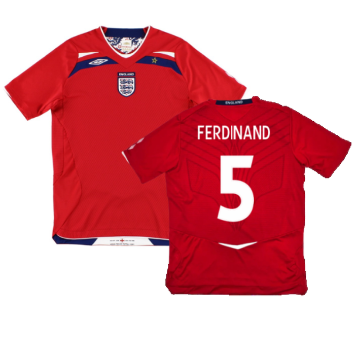 England 2008-10 Away Shirt (M) (Good) (FERDINAND 5)