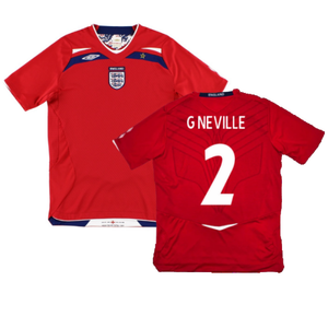 England 2008-10 Away Shirt (L) (Excellent) (G NEVILLE 2)_0