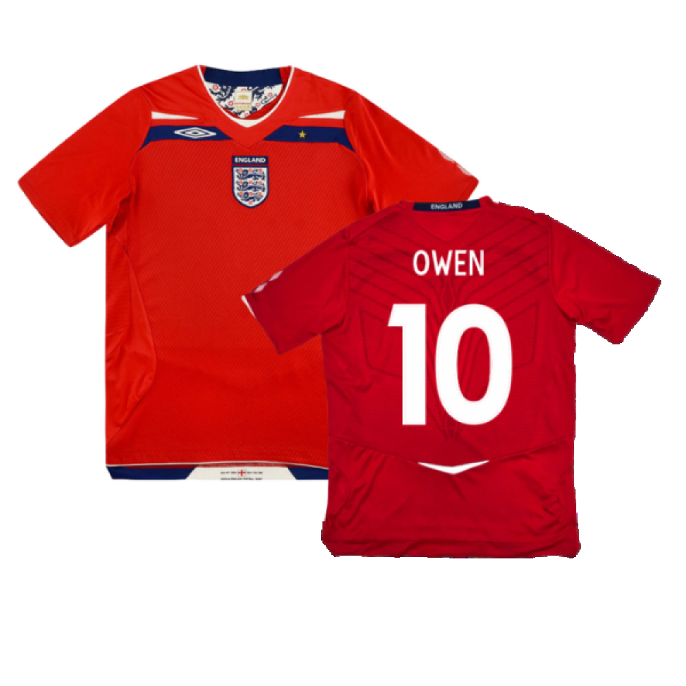England 2008-10 Away Shirt (XL) (Mint) (OWEN 10)_0