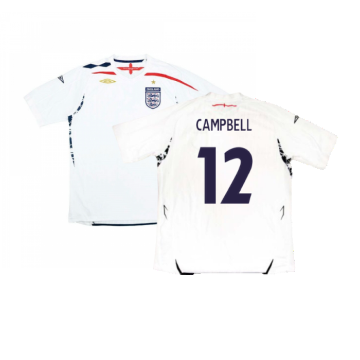 England 2007-2009 Home Shirt (L) (Excellent) (CAMPBELL 12)