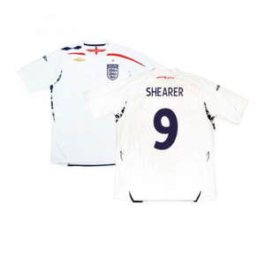 England 2007-2009 Home Shirt (L) (Excellent) (SHEARER 9)_0