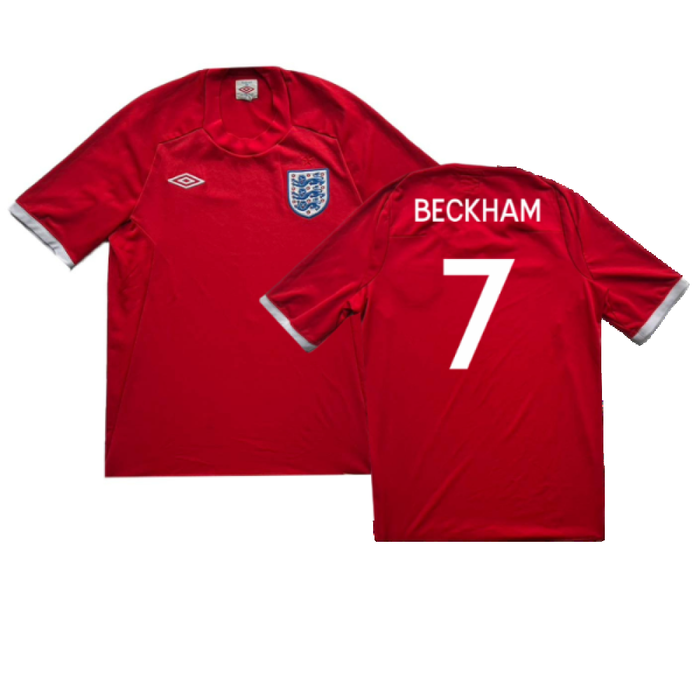 England 2009-10 Away Shirt (XL) (Excellent) (BECKHAM 7)