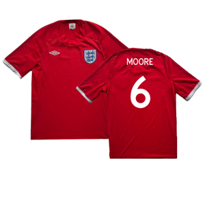 England 2009-10 Away Shirt (XL) (Excellent) (Moore 6)_0