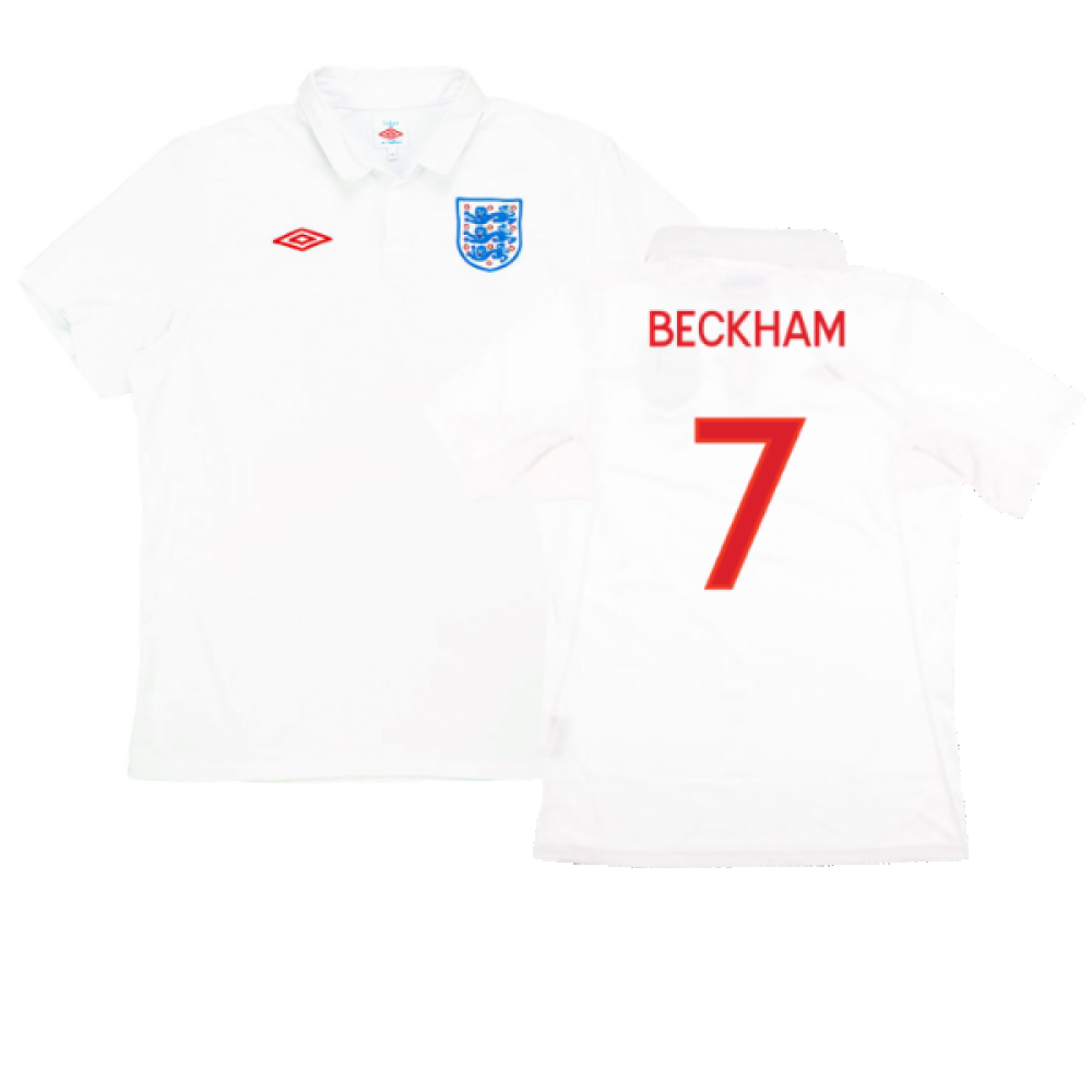England 2009-10 Home (S) (Excellent) (BECKHAM 7)_0