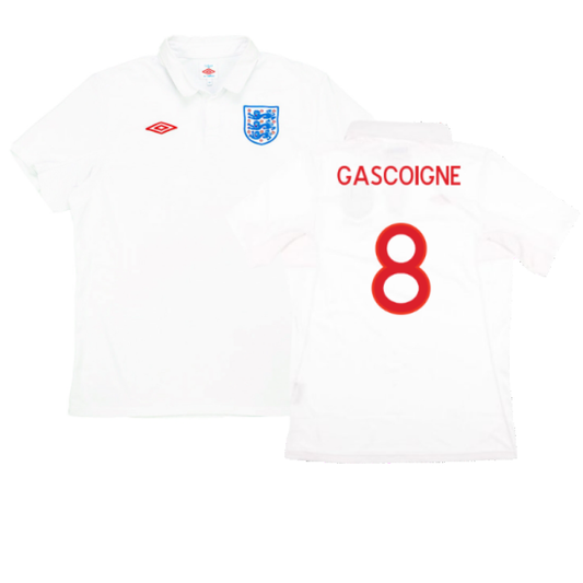 England 2009-10 Home (S) (Good) (Gascoigne 8)_0