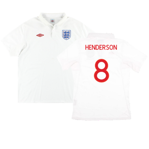 England 2009-10 Home Shirt (M) (Very Good) (HENDERSON 8)_0