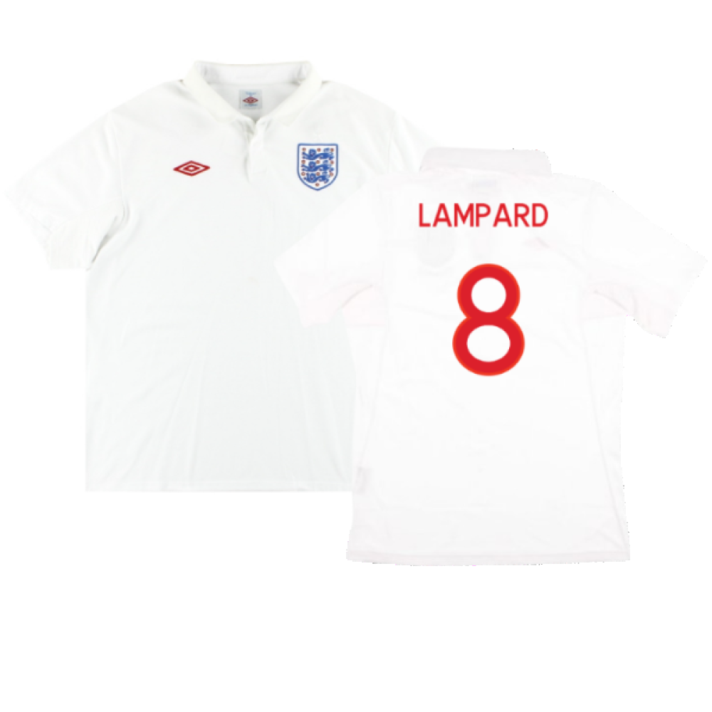 England 2009-10 Home Shirt (M) (Very Good) (Lampard 8)_0