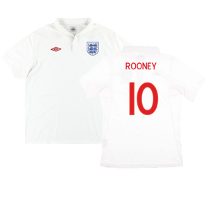 England 2009-10 Home Shirt (M) (Very Good) (ROONEY 10)_0